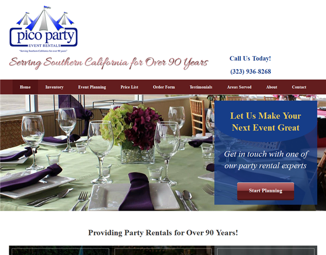 Pico Party Rents wedding vendor photo
