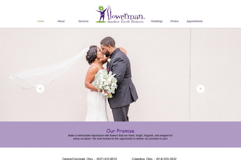The Flowerman Columbus wedding vendor photo