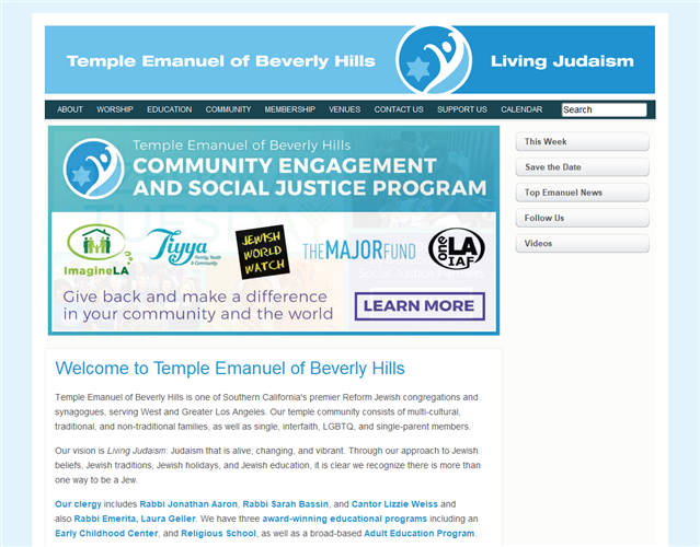 Temple Emanuel of Beverly Hills wedding vendor photo