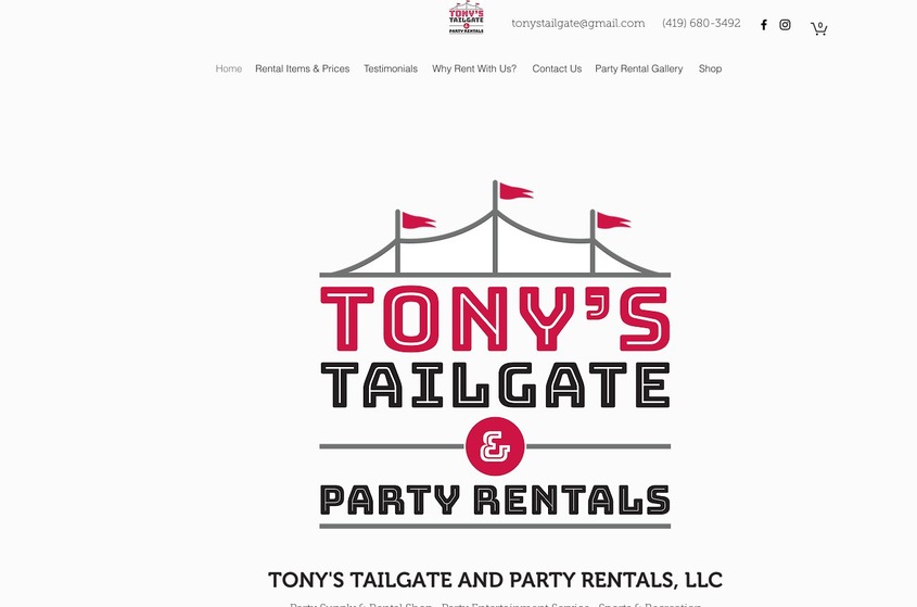 Tony's Tailgate and Party Rentals wedding vendor photo
