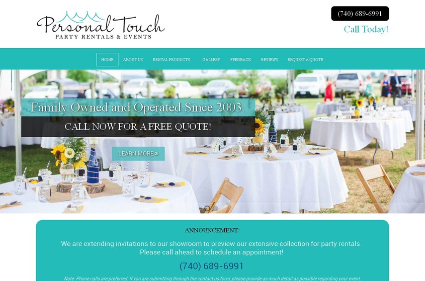 Personal Touch Party Rentals & Events wedding vendor photo