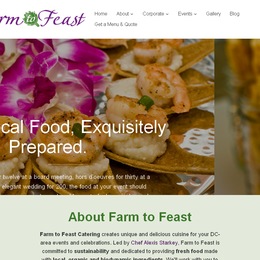 Photo of Farm To Feast Catering, a wedding caterer in Washington DC