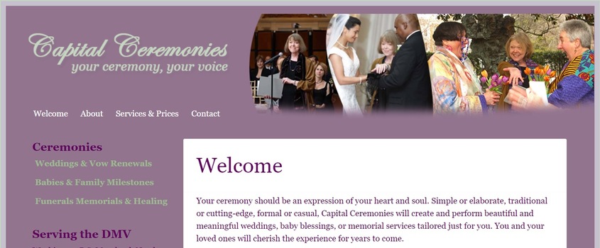 Capital Ceremonies wedding vendor photo