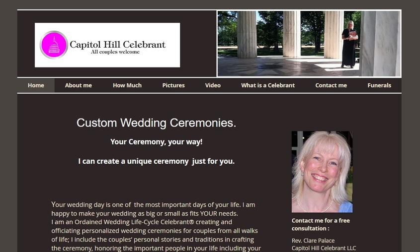 Capitol Hill Celebrant wedding vendor photo