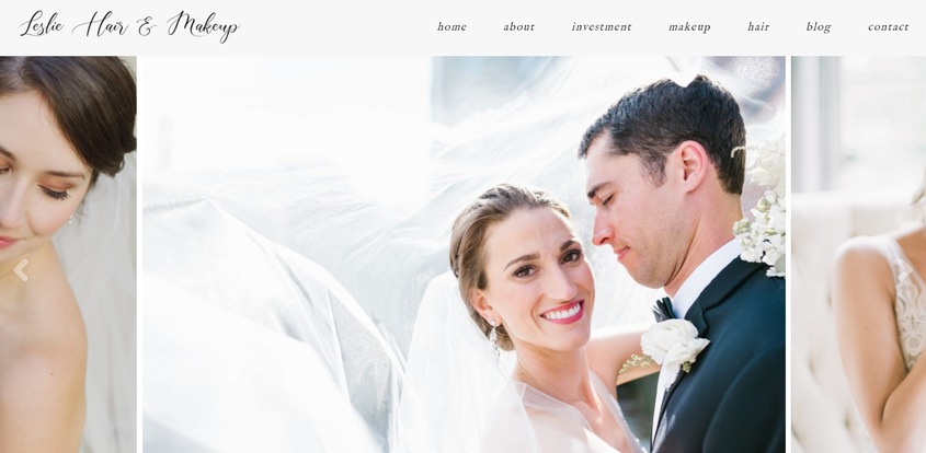 Leslie White Hair and Makeup wedding vendor photo