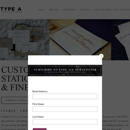 Photo of Type A Invitations, a wedding stationery in Washington DC