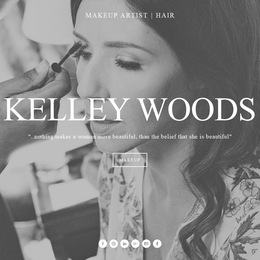 Photo of Kelley Woods, a wedding hair and make-up artist in Washington DC