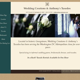 Photo of Wedding Creations Dc, a wedding tuxedos and suits in Washington DC