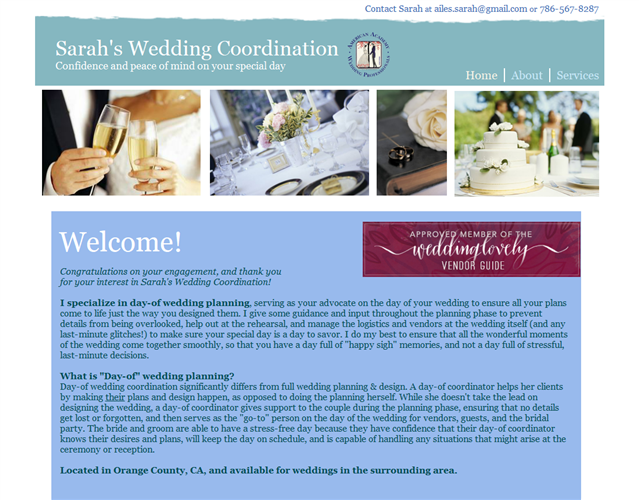 Sarah's Wedding Coordination wedding vendor photo