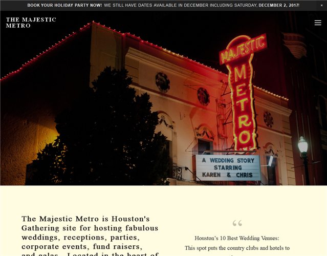 Majestic Metro wedding vendor photo