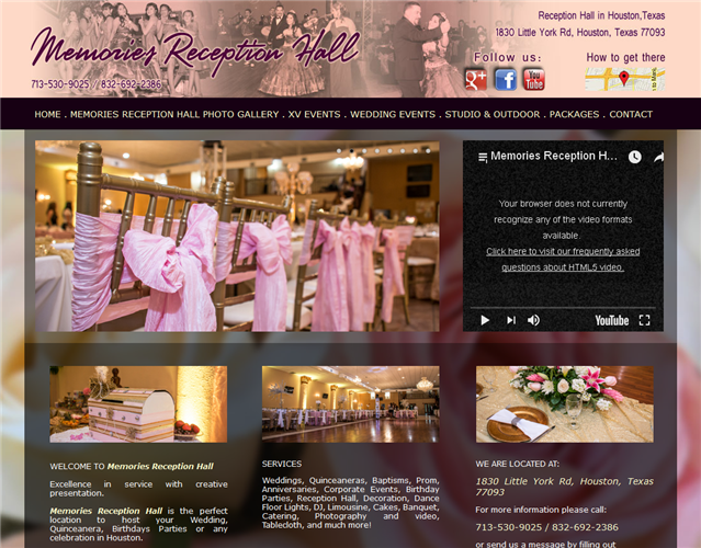 Memories Reception Hall wedding vendor photo