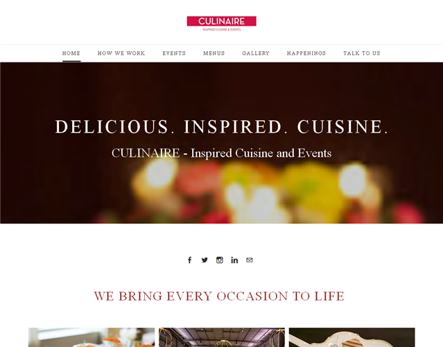 Culinaire-Gourmet Food Catering wedding vendor photo