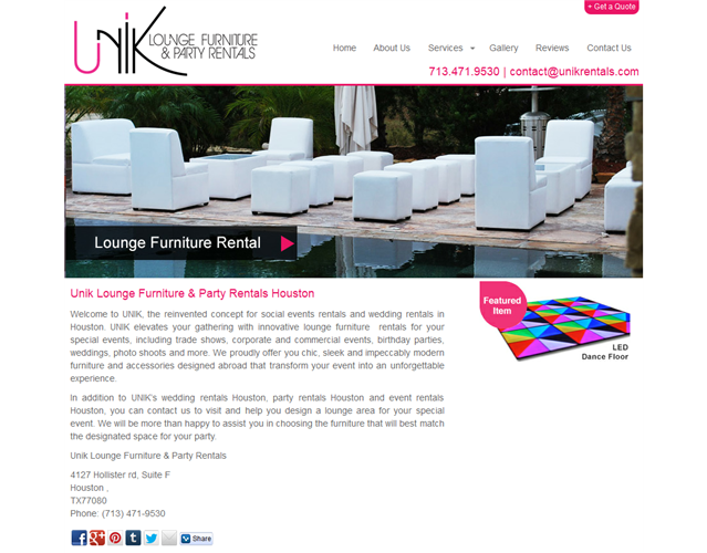 Unik Rentals wedding vendor photo